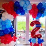 Patriotic Red, White, and Blue Balloon Garland Kit