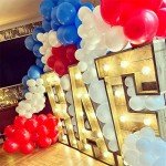 Patriotic Red, White, and Blue Balloon Garland Kit