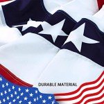 USA Patriotic Pleated Fan Flag for July 4th