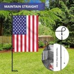 Metal Garden Flag Holder Stand for Outdoor Decor