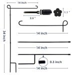 Metal Garden Flag Holder Stand for Outdoor Decor