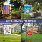 Metal Garden Flag Holder Stand for Outdoor Decor