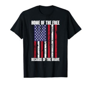 Home of the Free Veteran T-Shirt for All