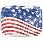 American Flag Disposable Party Plates - 13" Trays