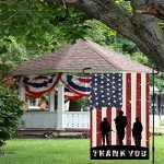 American Soldier Thank You Garden Flag - 12x18 Inch