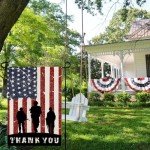 American Soldier Thank You Garden Flag - 12x18 Inch
