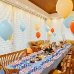 American Flag Disposable Party Plates - 13" Trays