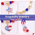American Flag Beaded Bracelets for Patriotic Spirit