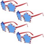 American Flag Star Shaped Sunglasses for 4th of July