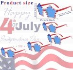 American Flag Star Shaped Sunglasses for 4th of July