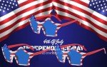American Flag Star Shaped Sunglasses for 4th of July