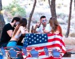 American Flag Star Shaped Sunglasses for 4th of July