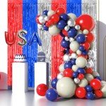 Patriotic Foil Fringe Curtains - 4th of July Decor
