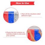 Patriotic Foil Fringe Curtains - 4th of July Decor