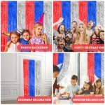 Patriotic Foil Fringe Curtains - 4th of July Decor