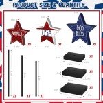 4th of July Rustic Star Table Decorations Set