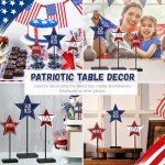 4th of July Rustic Star Table Decorations Set