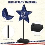 4th of July Rustic Star Table Decorations Set