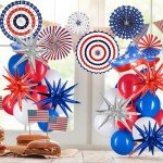 6PCS Giant Star Balloons for Patriotic Celebrations