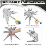 6PCS Giant Star Balloons for Patriotic Celebrations