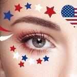 4th of July USA Flag Temporary Tattoo Stickers