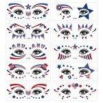 4th of July USA Flag Temporary Tattoo Stickers