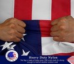 Durable 4x6 ft American Flag with Embroidered Stars