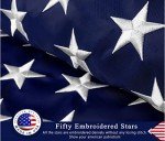 Durable 4x6 ft American Flag with Embroidered Stars
