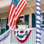 33Ft 4th of July Glitter Garland Decor