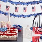 33Ft 4th of July Glitter Garland Decor