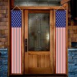 American Flag Door Banner for Independence Day Decor