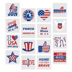 192PCS Patriotic 4th of July Tattoo Set
