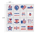 192PCS Patriotic 4th of July Tattoo Set