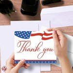 American Flag Thank You Voting Cards Set