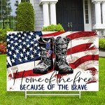 Kigeli Patriotic Yard Sign for Memorial Day & 4th of July