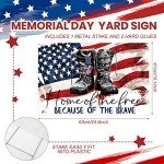 Kigeli Patriotic Yard Sign for Memorial Day & 4th of July