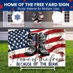 Kigeli Patriotic Yard Sign for Memorial Day & 4th of July