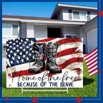 Kigeli Patriotic Yard Sign for Memorial Day & 4th of July