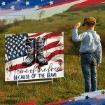 Kigeli Patriotic Yard Sign for Memorial Day & 4th of July