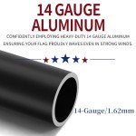 25FT Heavy Duty Aluminum Flag Pole Kit