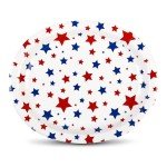 Elyxio Patriotic Star Disposable Party Plates - 25 Pack