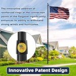 25FT Heavy Duty Aluminum Flag Pole Kit