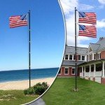 25FT Heavy Duty Aluminum Flag Pole Kit