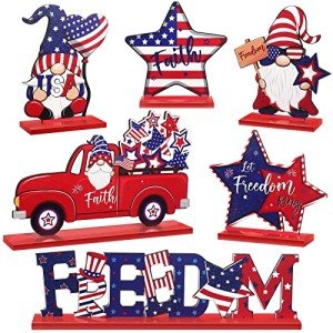 Patriotic Table Decor Set for Memorial Day & 4th of July