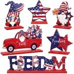 Patriotic Table Decor Set for Memorial Day & 4th of July
