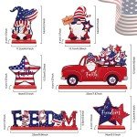 Patriotic Table Decor Set for Memorial Day & 4th of July