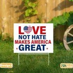 Love Not Hate America Yard Sign – Vote 2024