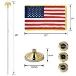 Telescoping Indoor Flag Pole Kit with Eagle Topper