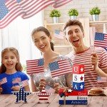 8-Piece 4th of July Tiered Tray Decor Set