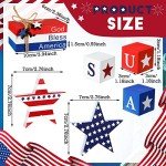 8-Piece 4th of July Tiered Tray Decor Set